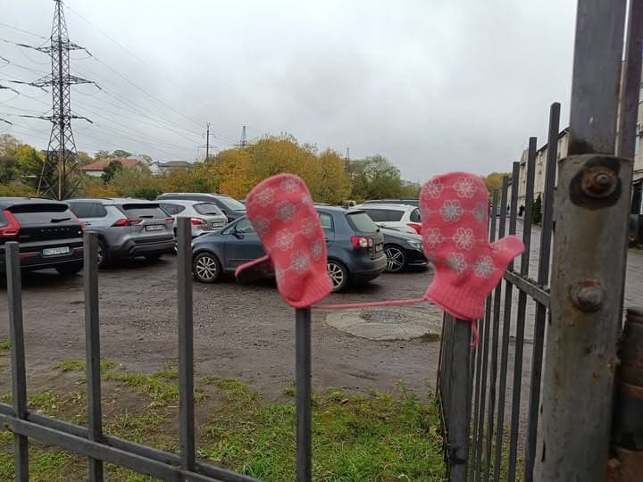 Фото: Знайдено рожеві рукавиці