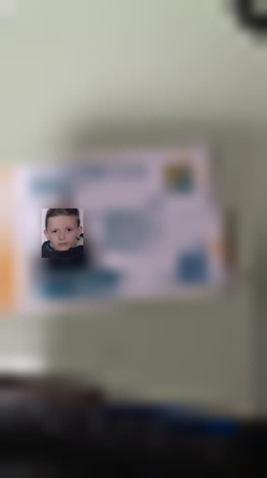 Фото: Знайдено картку на ім'я Збараський Данило